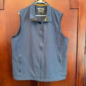 Orvis Men's Navy Blue Jackson Quick-Dry Vest Size Large